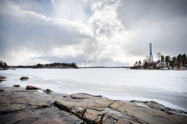 Arktik kış manzarası