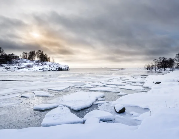 Зимний пейзаж Арктики — стоковое фото