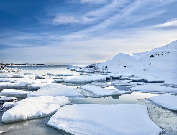 Arctic Snow Zimní krajina — Stock fotografie