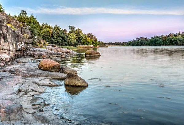 Sahil Helsinki gün batımında