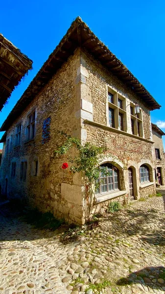 Encantador Pueblo Medieval Perouges Francia —  Fotos de Stock