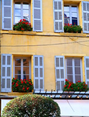 Fransa 'nın güneyindeki Aix-en-Provence' de geleneksel mimari