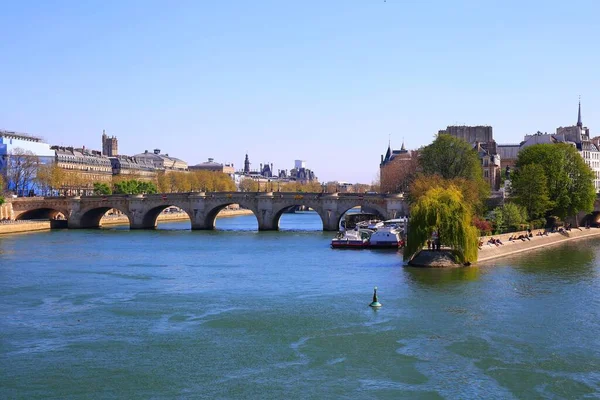 Prachtig Uitzicht Seine Parijs Ile Cite — Stockfoto