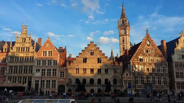 Hermosa Arquitectura Ciudad Gante Bélgica — Foto de Stock
