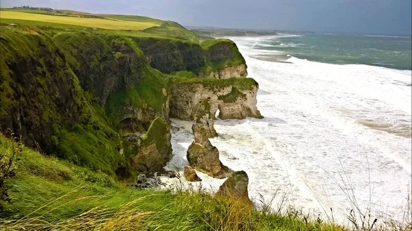 Impressive Cliffs Giant Causeway Road Northern Ireland — Stock Photo, Image