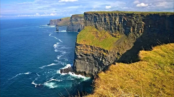 Les Impressionnantes Falaises Moher Irlande — Photo