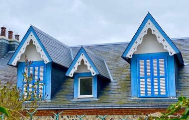 Normadie 'deki Etretat' taki yerel mimari