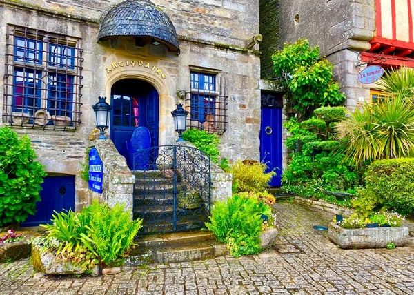 Rochefort Terre Uno Los Pueblos Más Bellos Francia Situado Bretaña — Foto de Stock