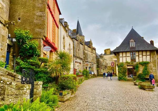 Rochefort Terre Uno Los Pueblos Más Bellos Francia Situado Bretaña — Foto de Stock