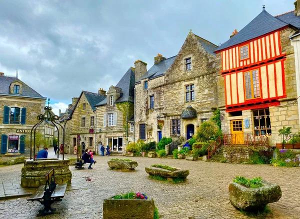 Rochefort Terre Uno Los Pueblos Más Bellos Francia Situado Bretaña —  Fotos de Stock