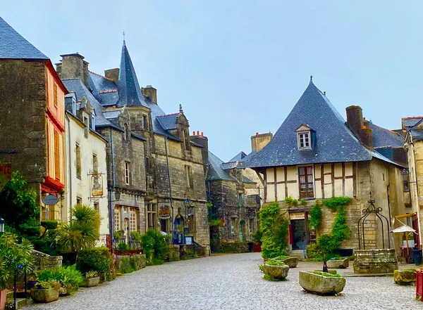 Rochefort Terre Uno Los Pueblos Más Bellos Francia Situado Bretaña — Foto de Stock