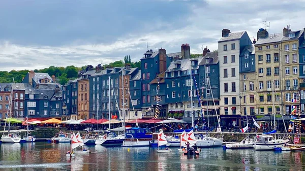 Città Medievale Balneare Honfleur Nella Regione Della Normandia Francia — Foto Stock