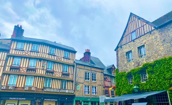 Морське Середньовічне Місто Гонфлер Нормандії Франція — стокове фото