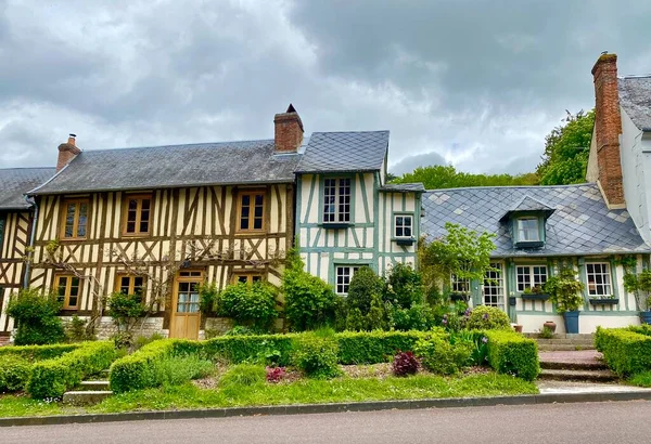 Bec Hellouin 法国最美丽的村庄之一 位于诺曼底地区 — 图库照片