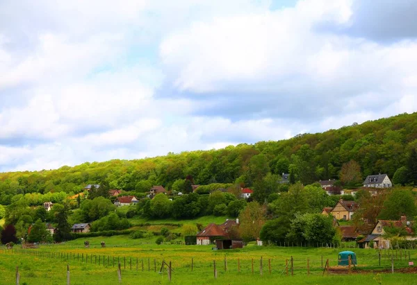 Die Üppigen Gärten Und Felder Der Nähe Des Dorfes Bec — Stockfoto