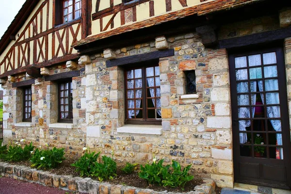 Charmant Village Reculé Bec Hellouin Qui Est Situé Dans Région — Photo