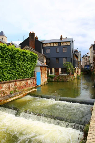 Charmante Ville Médiévale Pont Audemer Située Dans Région Normandie France — Photo