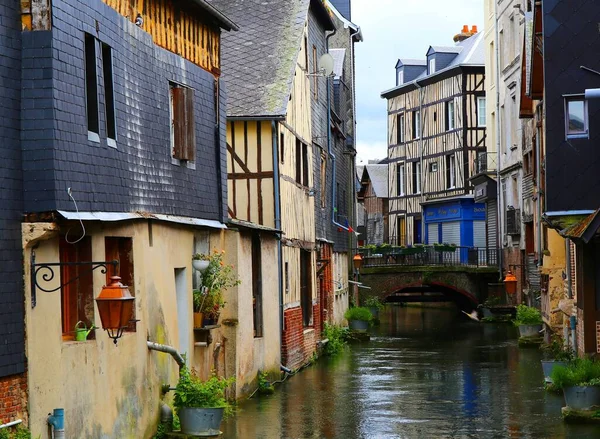 Encantadora Cidade Medieval Pont Audemer Localizada Região Normandia França Que — Fotografia de Stock
