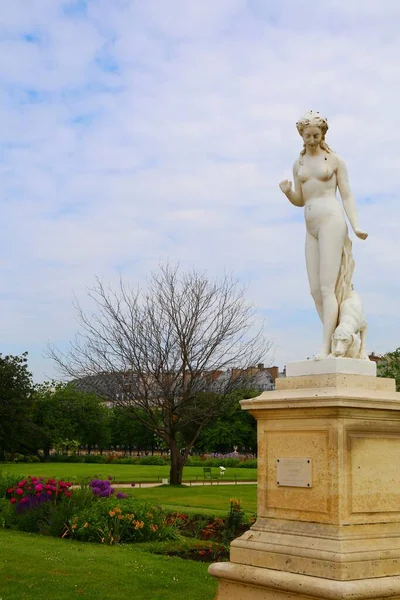 Paris Merkezindeki Güzel Gür Tuileries Bahçeleri — Stok fotoğraf