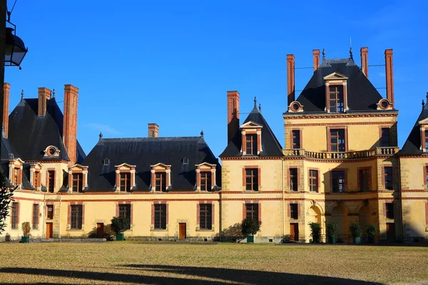 Vista Sobre Castelo Medieval Fontainebleau — Fotografia de Stock