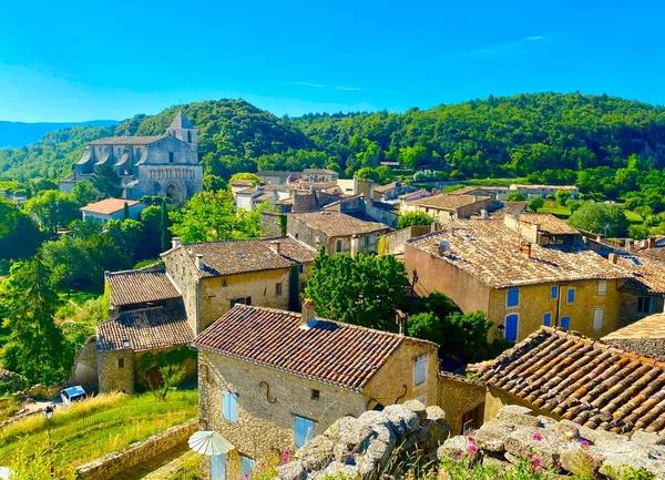 Belos Telhados Antiga Aldeia Saignon Luberon — Fotografia de Stock