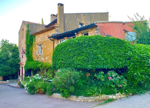 Den Charmiga Reg Byn Roussillon Luberon — Stockfoto