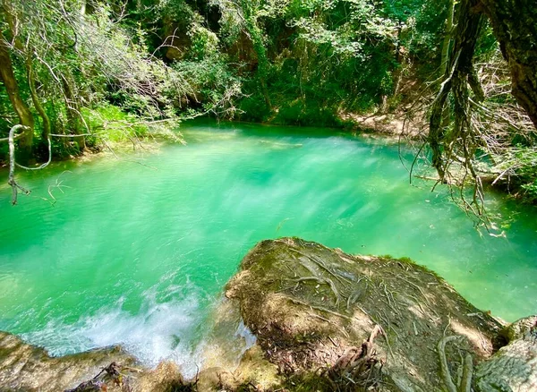 Bella Cascata Chiamata Sillans Cascade Francia — Foto Stock