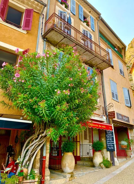 Den Vackra Medeltida Byn Moustiers Sainte Marie Frankrike — Stockfoto