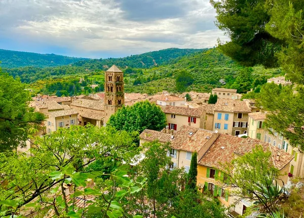 Widok Wioskę Moustiers Verdon — Zdjęcie stockowe