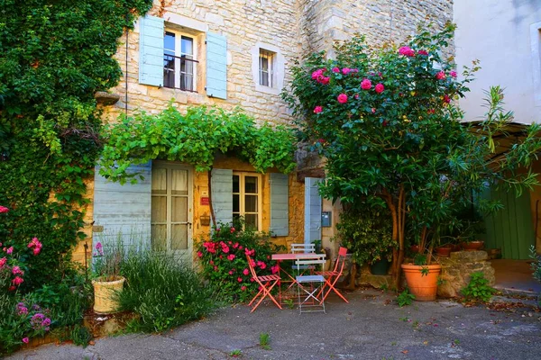 Saignon Uma Das Mais Belas Aldeias França Localizada Área Luberon — Fotografia de Stock