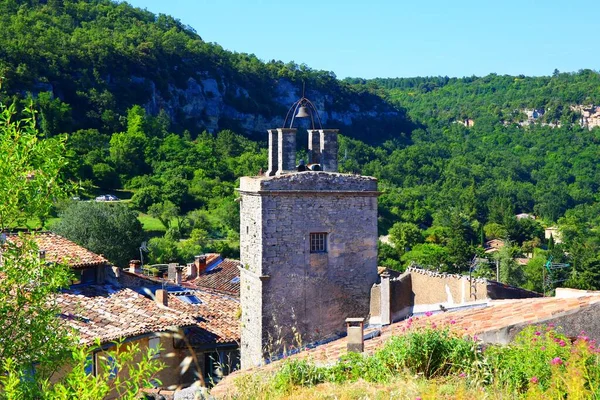 Vista Sobre Encantadora Aldeia Saignon Provença — Fotografia de Stock