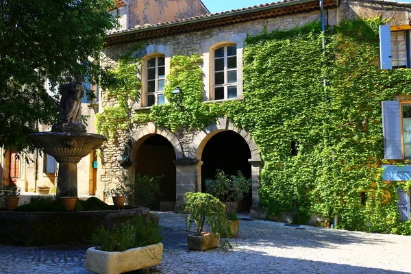 Saignon Des Beaux Villages France Situé Dans Luberon — Photo