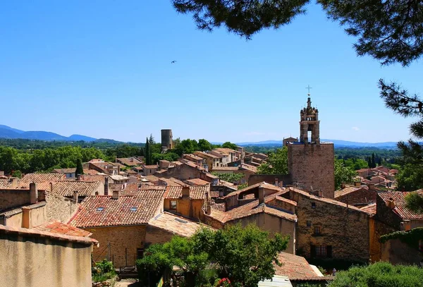 Vista Sobre Encantadora Aldeia Cucuron Provença — Fotografia de Stock