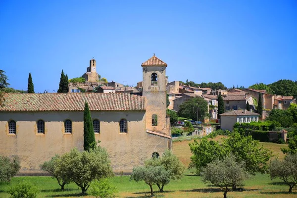 Okouzlující Středověká Vesnice Lourmarin Oblasti Luberon Provence — Stock fotografie