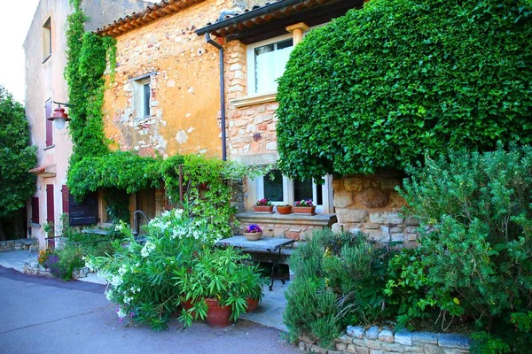 Hermoso Pueblo Rosellón Luberon — Foto de Stock