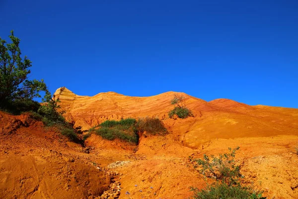 Colorado Provencal Odkryte Kamieniołom Ochry Rustrel Luberon Obszarze Prowansji Południu — Zdjęcie stockowe