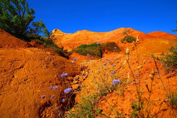 Colorado Provencal Open Ochre Quarries Rustrel Luberon Area Provence South — Stock Photo, Image