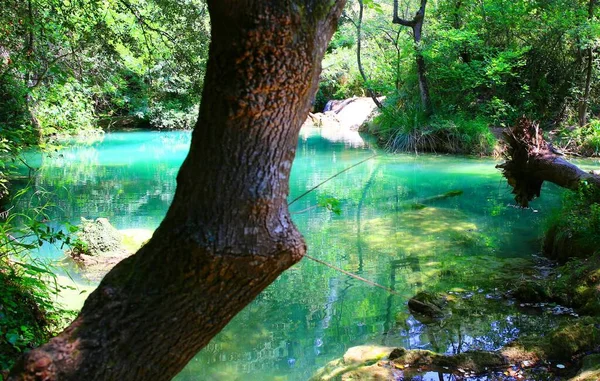 Невероятно Красивый Водопад Юге Франции Названием Силланс Каскад — стоковое фото