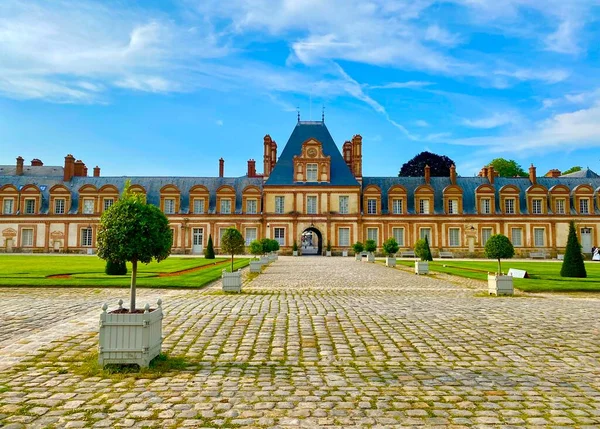 Encantadora Cidade Real Fontainebleau França — Fotografia de Stock