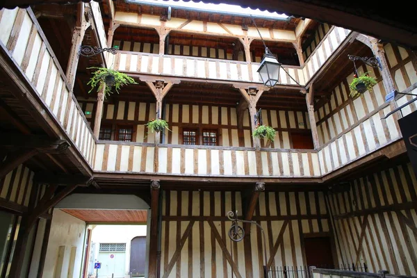 Old Architecture Charming Medieval Town Troyes France — Stock Photo, Image