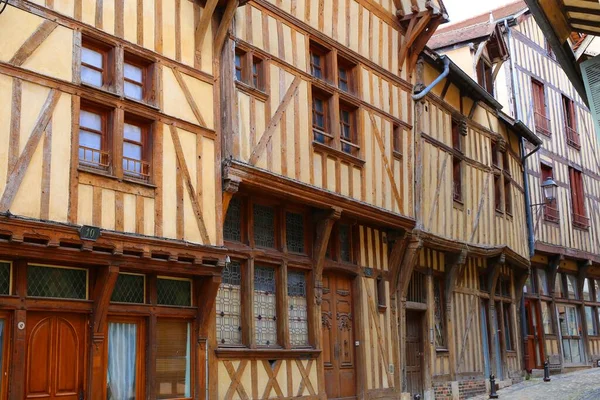 Charming Medieval Town Troyes France — Stock Photo, Image