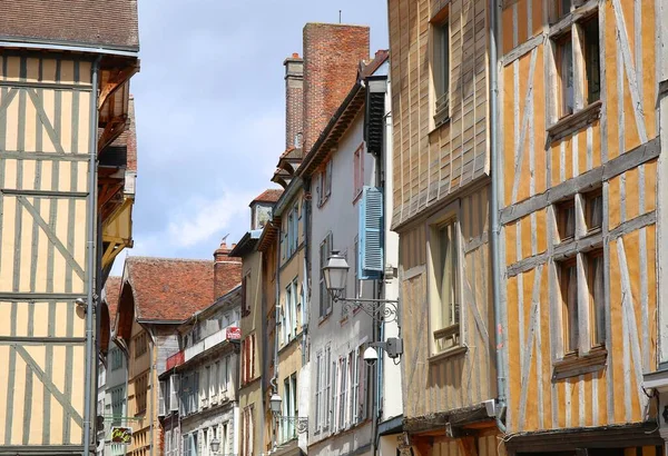 Den Charmiga Medeltida Staden Troyes Frankrike — Stockfoto