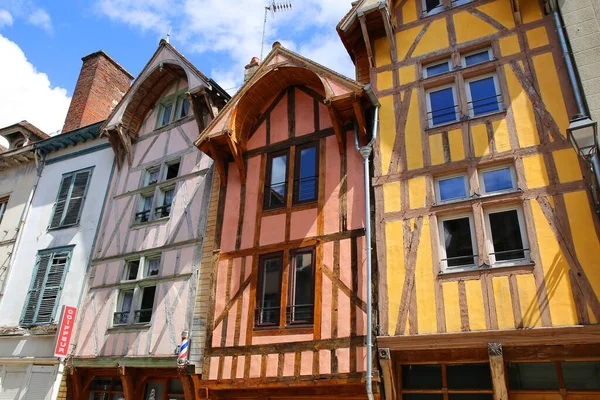 Charmante Ville Médiévale Troyes France — Photo
