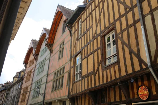 Charmante Ville Médiévale Troyes France — Photo