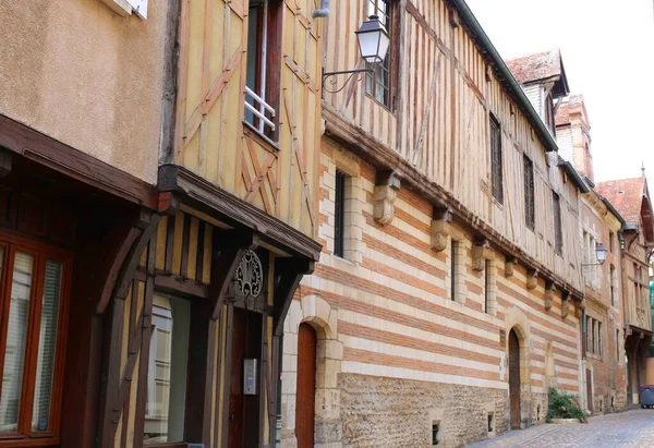 Encantadora Cidade Medieval Troyes França — Fotografia de Stock