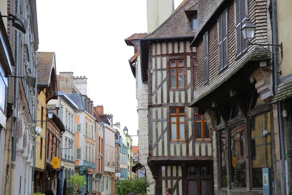 Okouzlující Středověké Město Troyes Francii — Stock fotografie