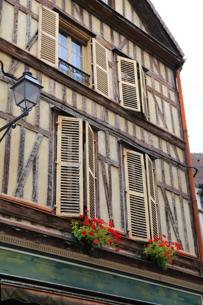 Encantadora Ciudad Medieval Troyes Francia —  Fotos de Stock