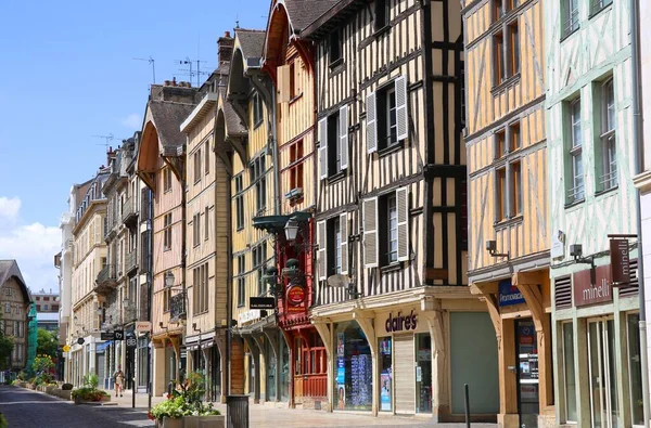 Encantadora Cidade Medieval Troyes França — Fotografia de Stock