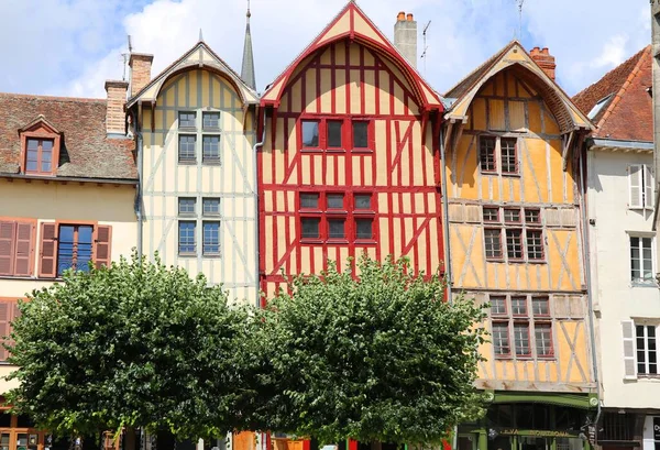Urocze Średniowieczne Miasto Troyes Francji — Zdjęcie stockowe