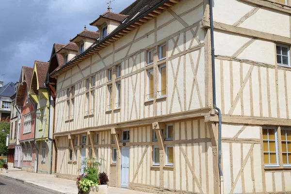 Encantadora Cidade Medieval Troyes França — Fotografia de Stock